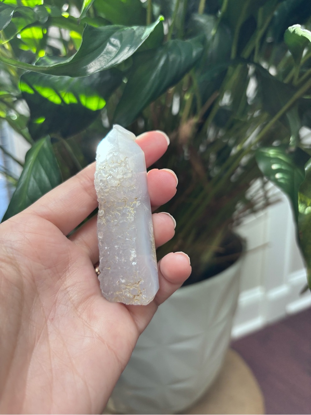 Blue lace agate mini tower